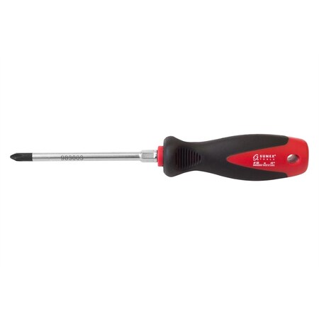 Sunex #2 Phillips x 4" Screwdriver w/Comfort Grip 983003